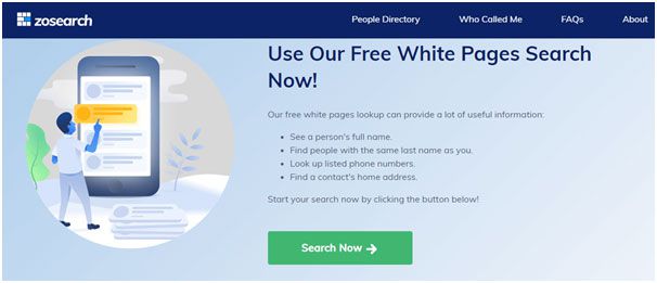 Zosearch Whitepages Review