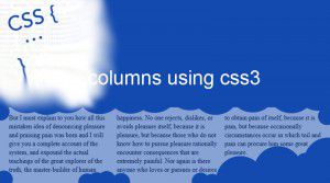 Columns using CSS3
