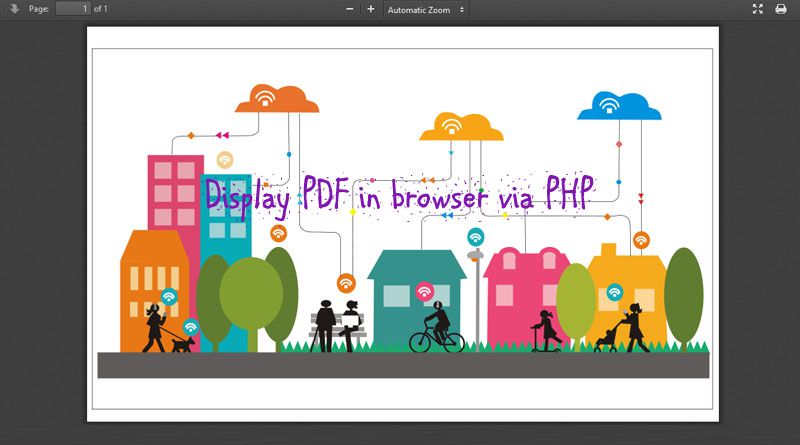 Display PDF in browser