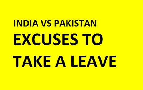 EXCUSES TO TAKE LEAVE FROM WORK