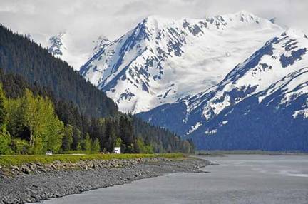Seward Highway in Alaska