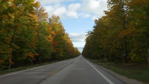 Route 123 in Michigan
