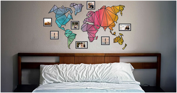 Unique Bedroom Wall Decor Ideas Wall Maps