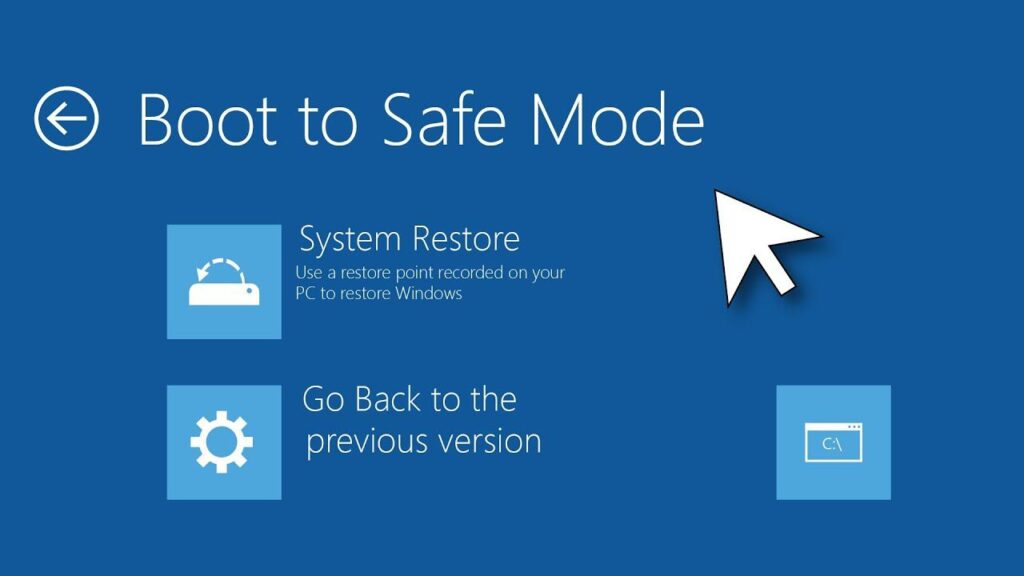 Boot to Safe Mode in Windows