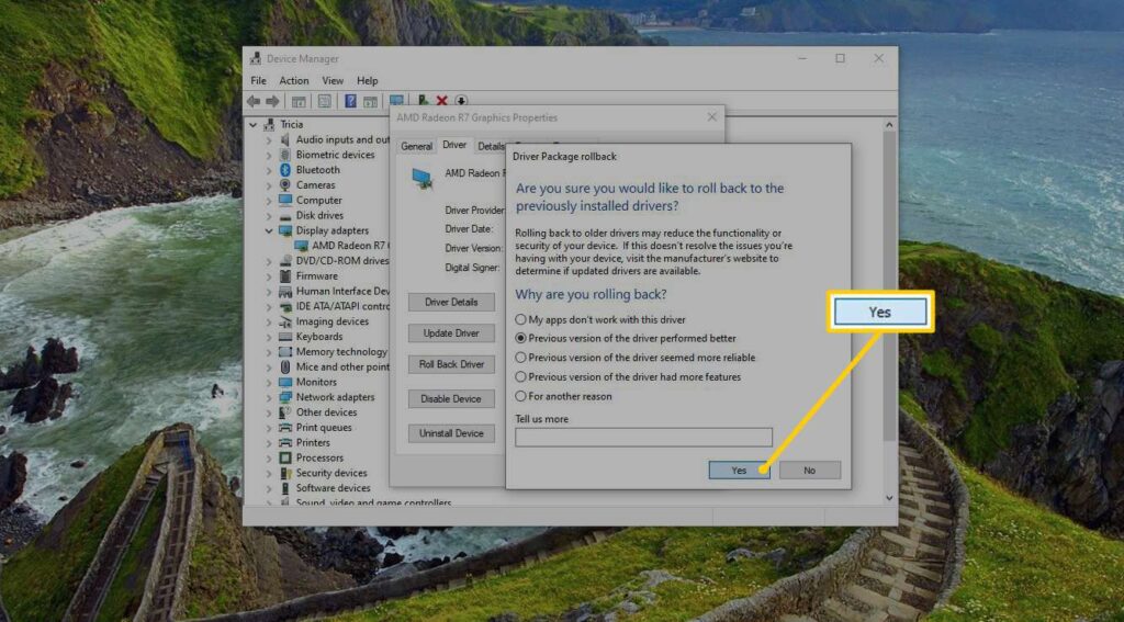 How to Roll Back a Driver in Windows