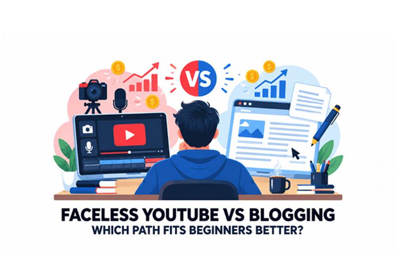 Faceless YouTube vs Blogging
